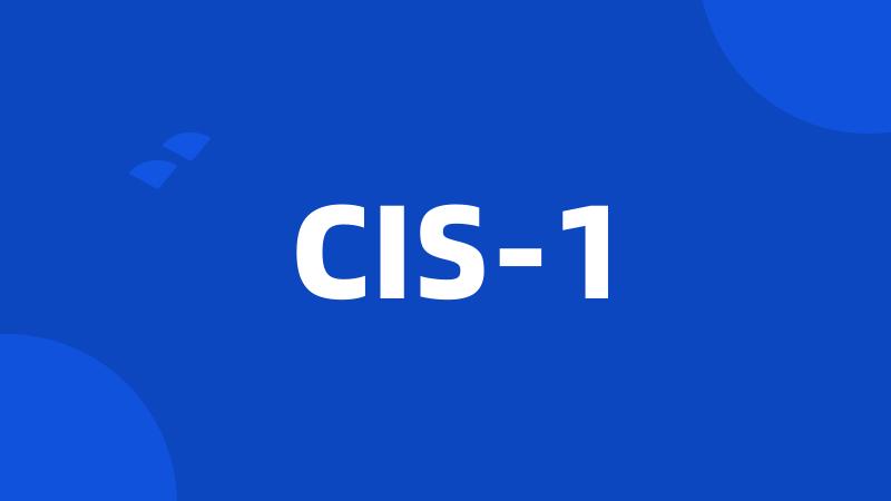 CIS-1