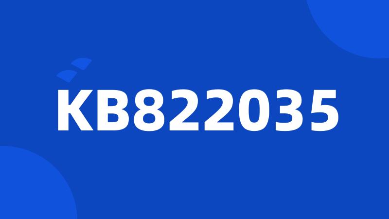 KB822035