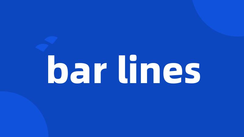 bar lines