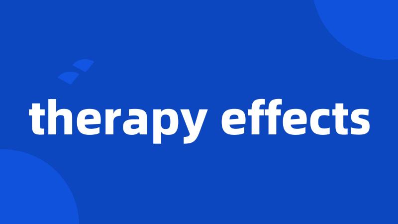 therapy effects
