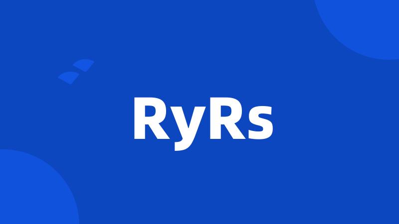 RyRs