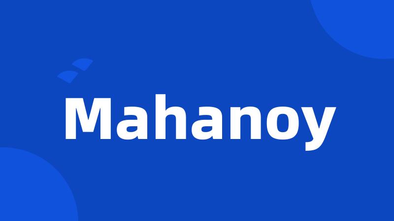 Mahanoy