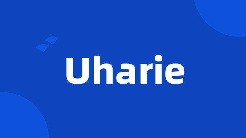 Uharie