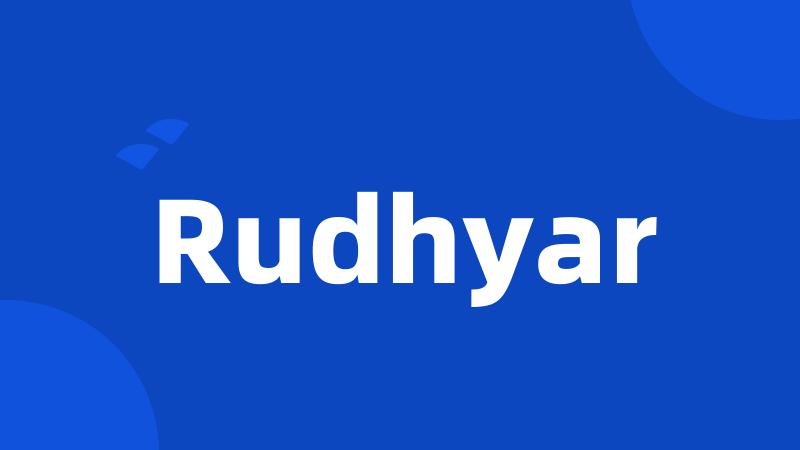 Rudhyar