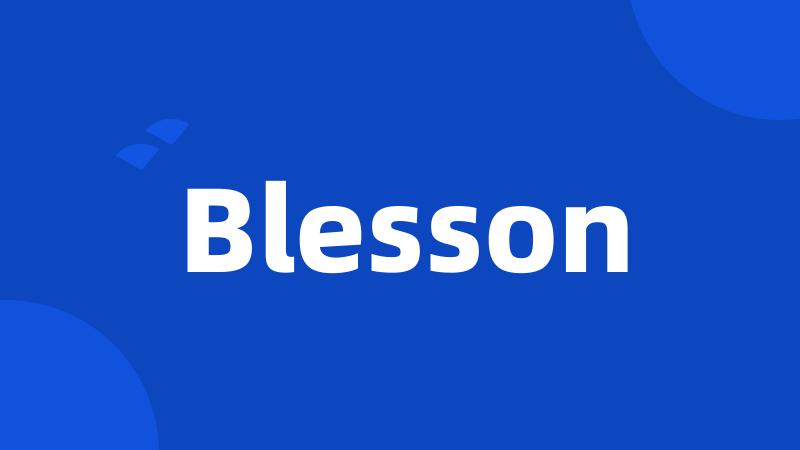 Blesson
