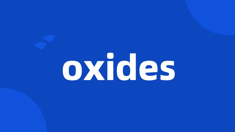 oxides