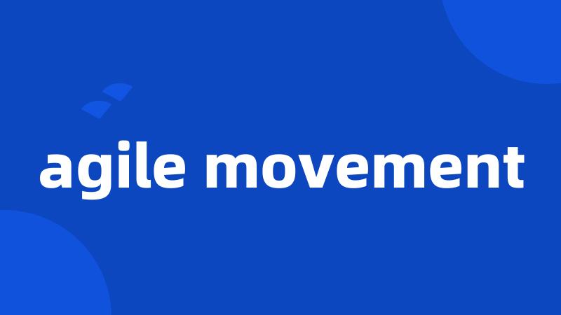 agile movement
