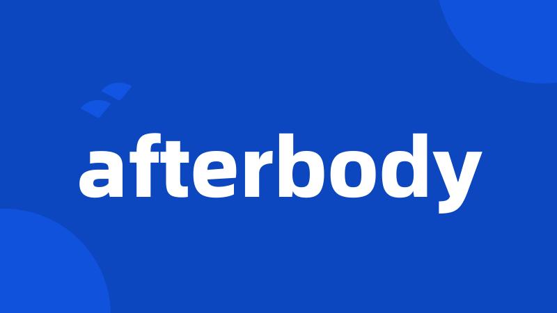 afterbody