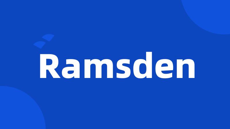 Ramsden