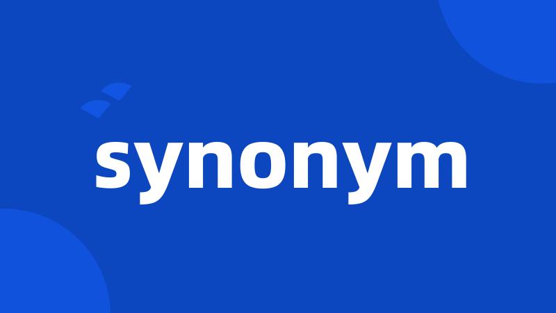 synonym