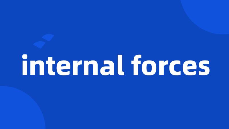 internal forces