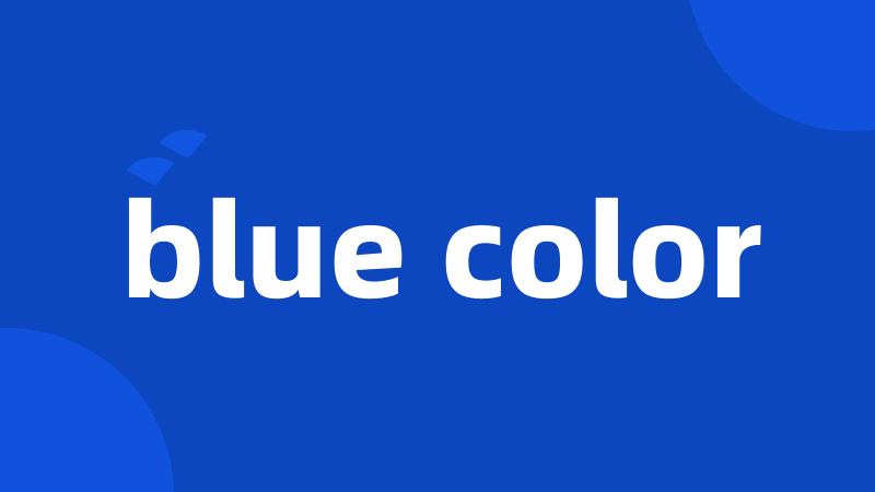 blue color