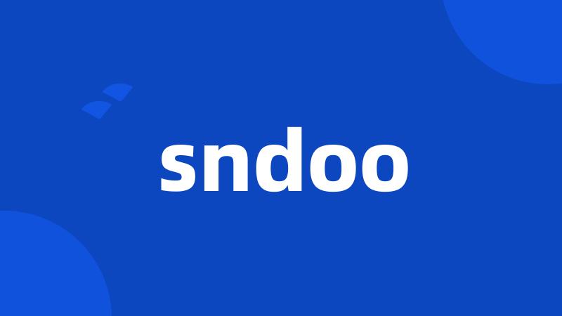 sndoo