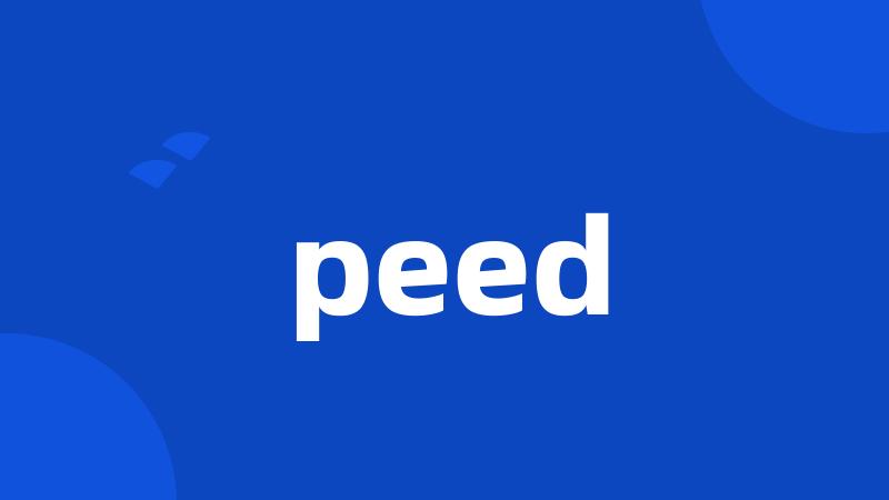 peed