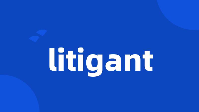 litigant