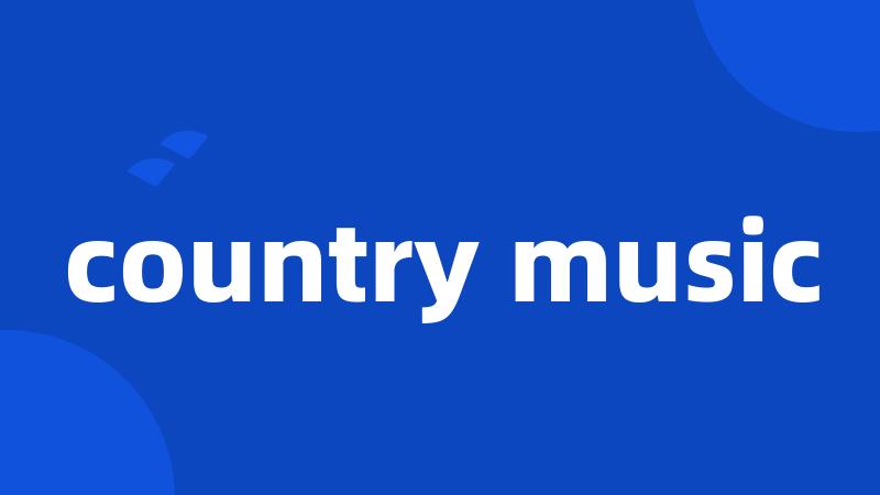 country music