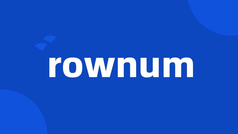 rownum