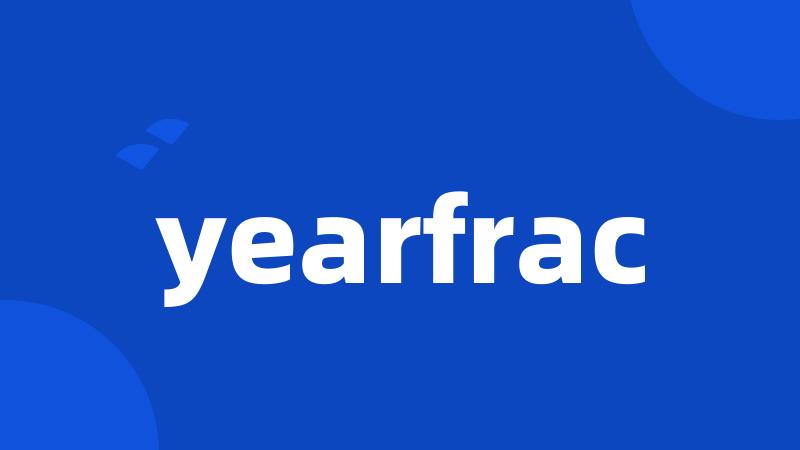 yearfrac