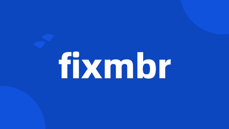 fixmbr