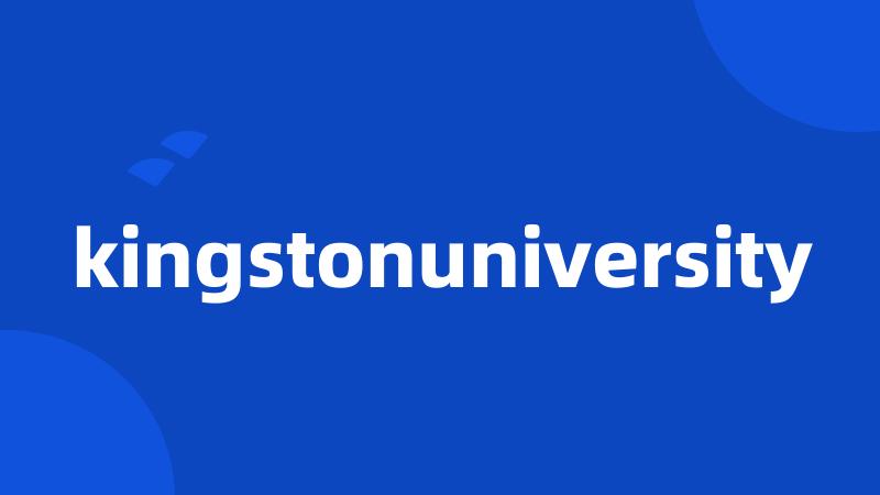 kingstonuniversity