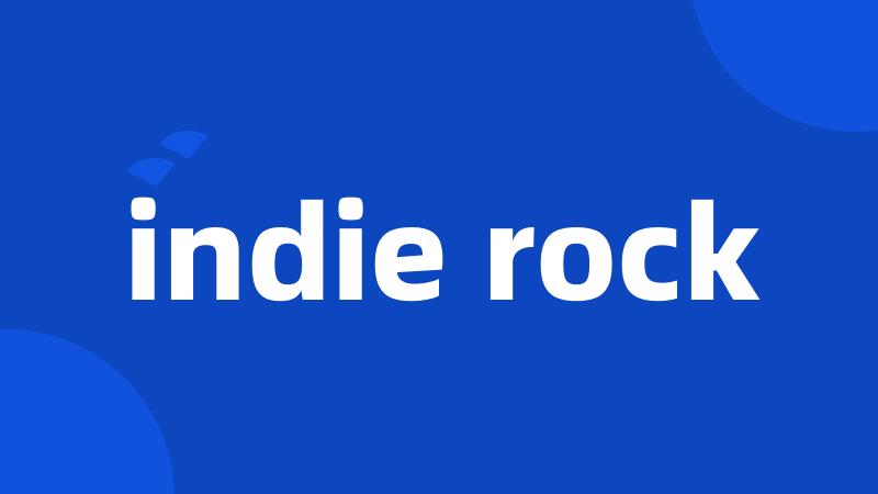 indie rock