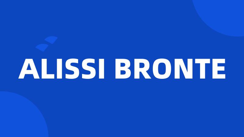 ALISSI BRONTE