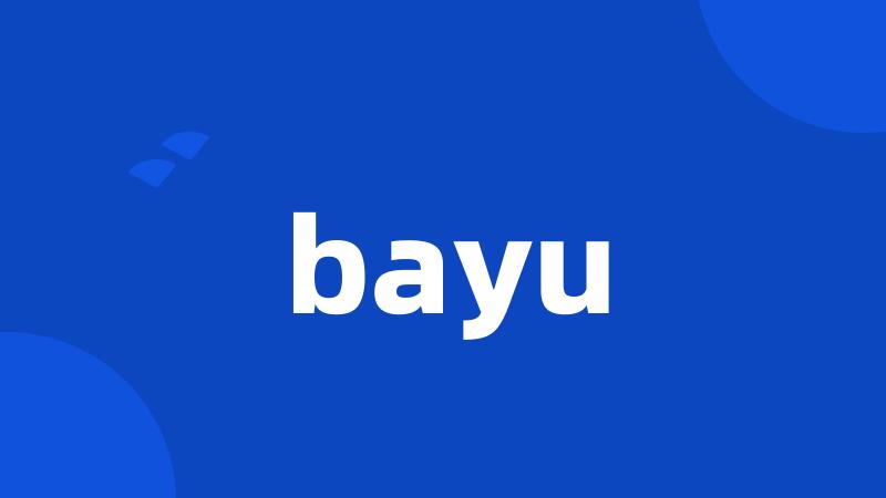 bayu