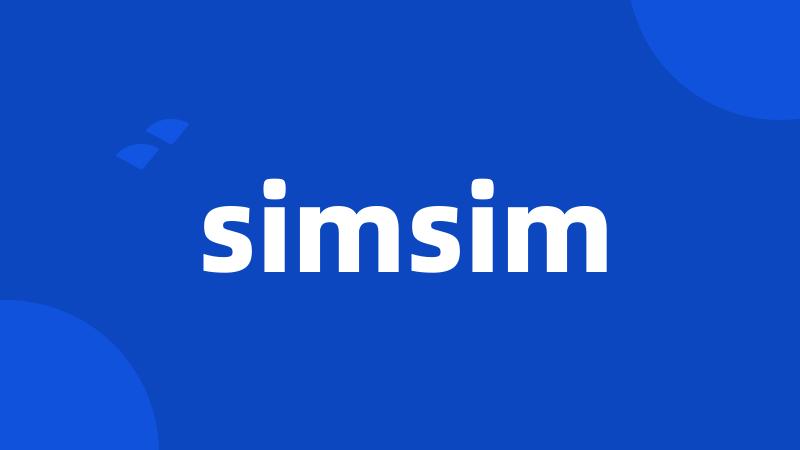 simsim