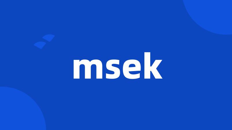 msek