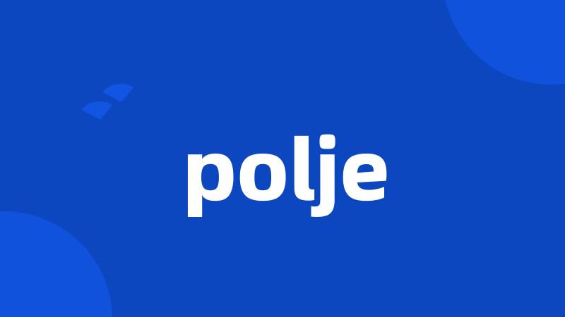 polje