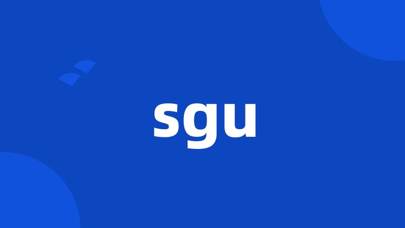 sgu