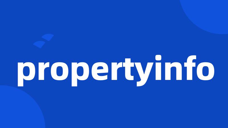 propertyinfo