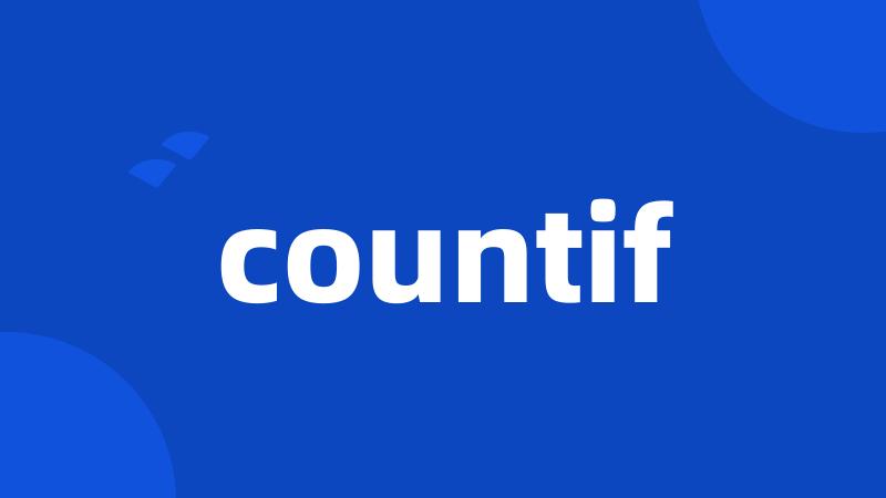 countif