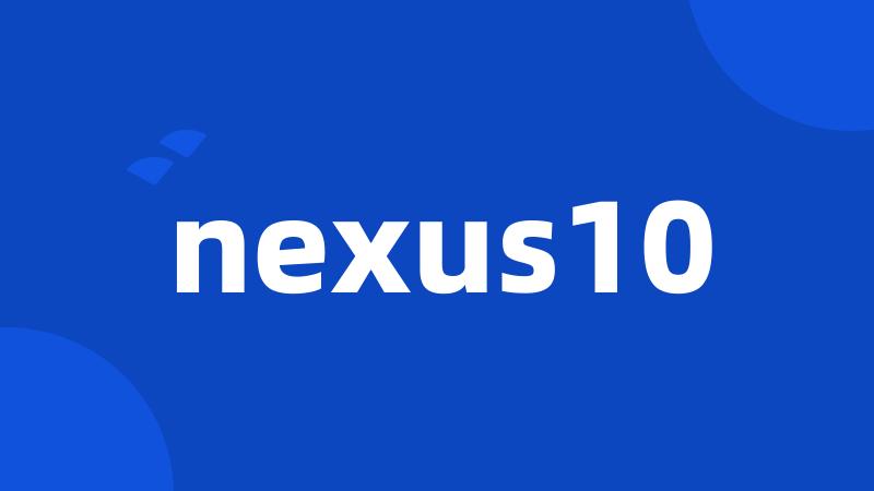 nexus10