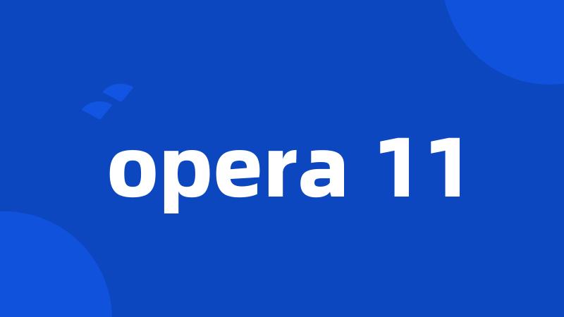 opera 11