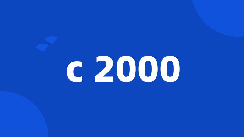 c 2000