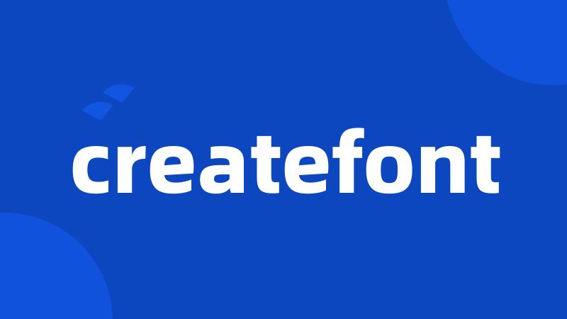 createfont