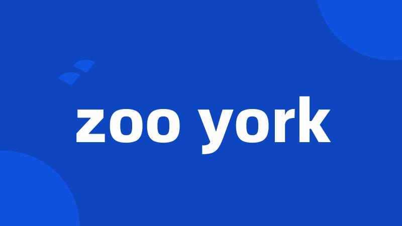 zoo york