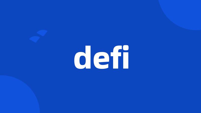 defi