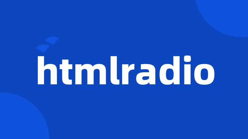 htmlradio