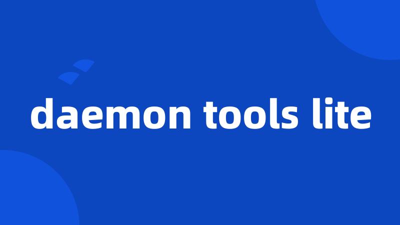 daemon tools lite