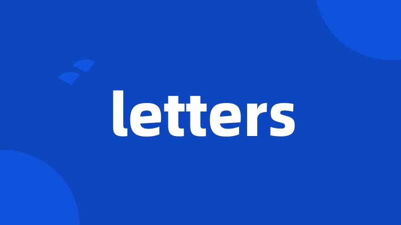 letters