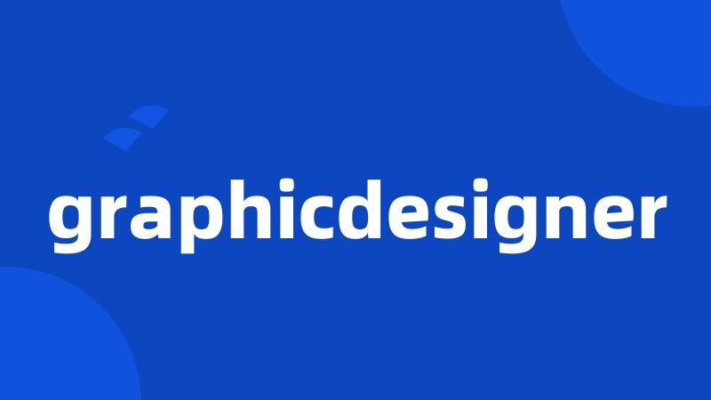 graphicdesigner