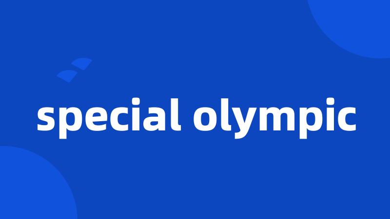 special olympic