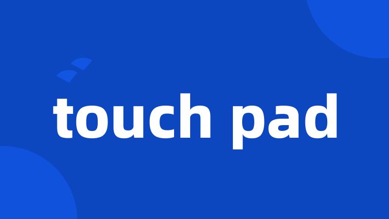 touch pad