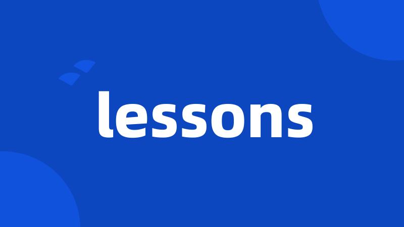 lessons