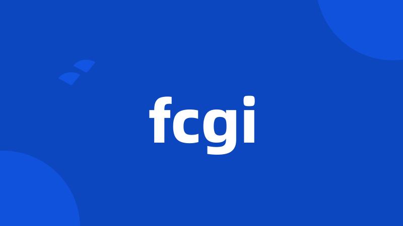 fcgi