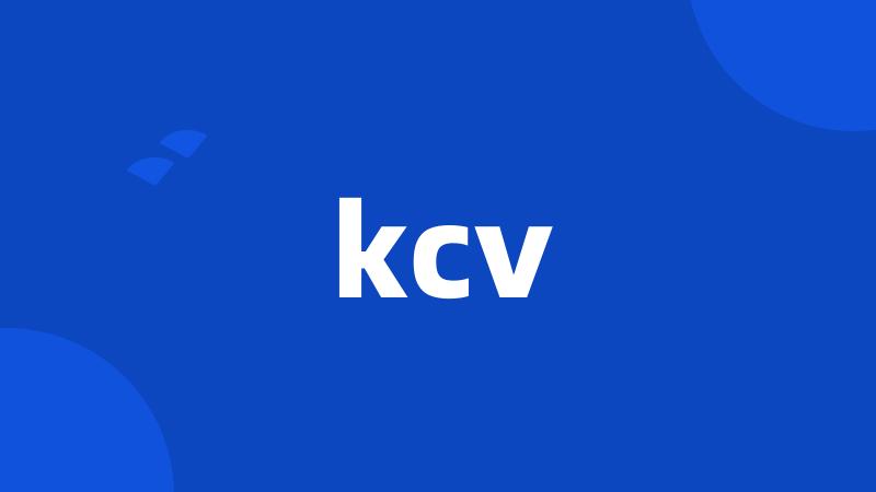 kcv