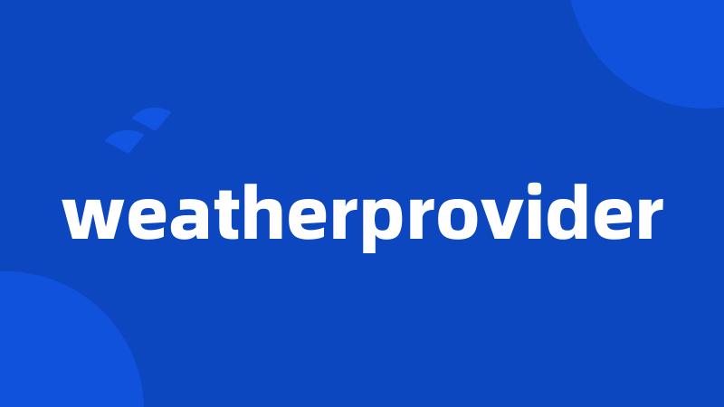 weatherprovider