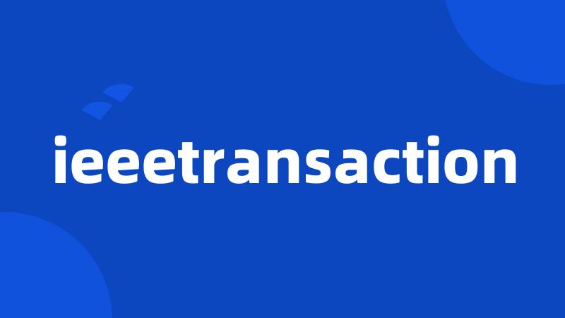 ieeetransaction